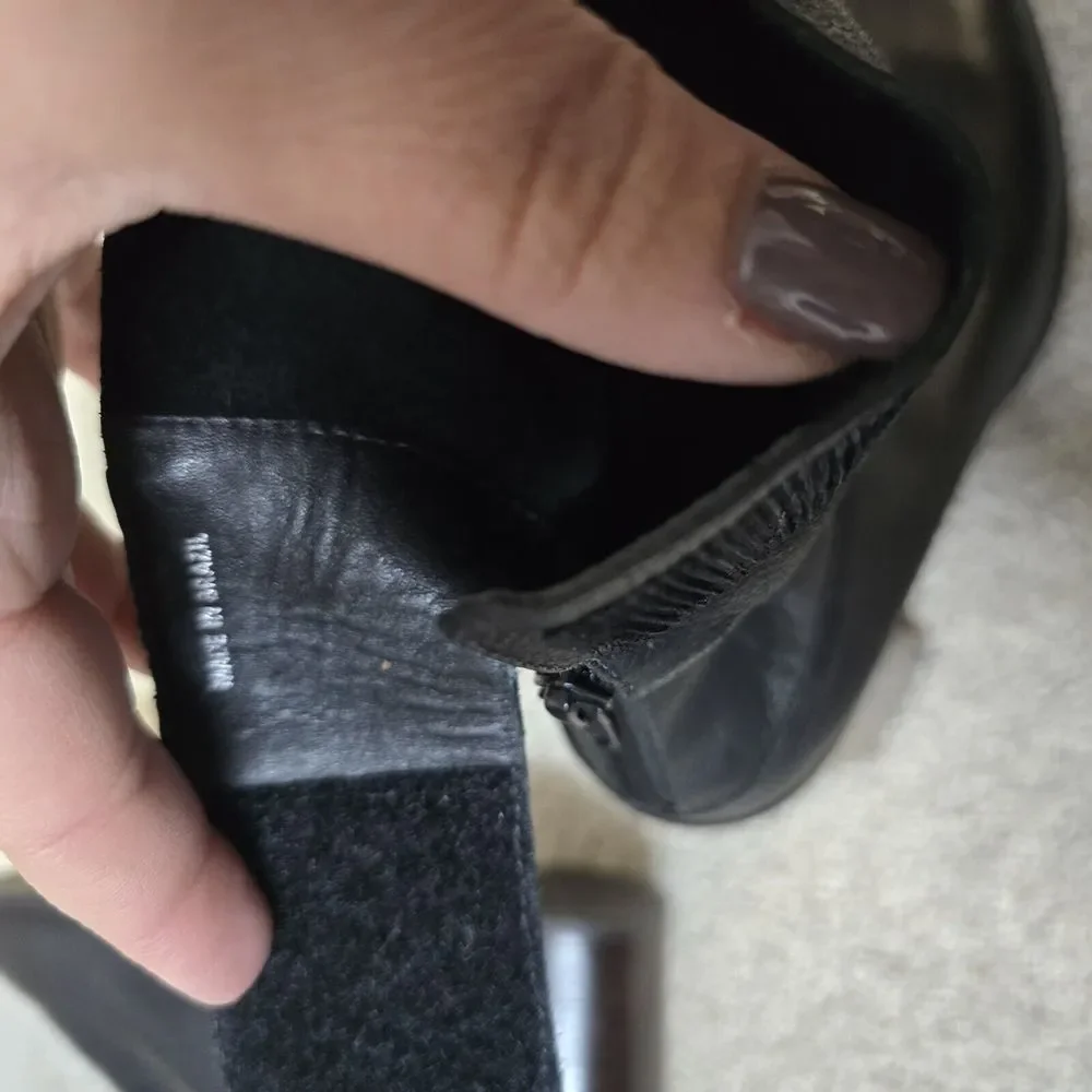 Atelje‎ 71 Madison Black Pebbled Leather Boots 4